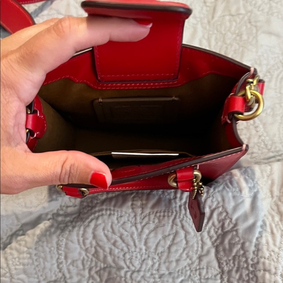 Coach Red Minnie Mouse Crossbody Bag - Picture 4 of 5